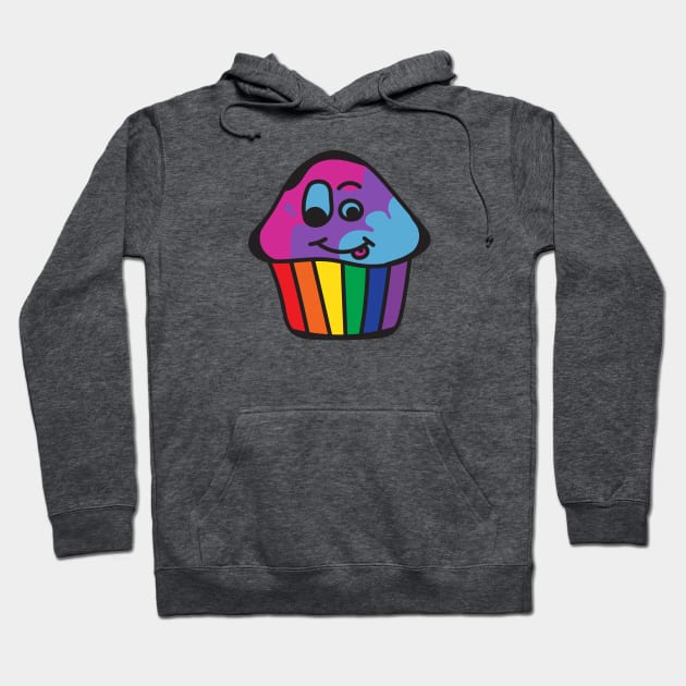 Androgyne Pride Rainbow Cupcake Hoodie by BiOurPride